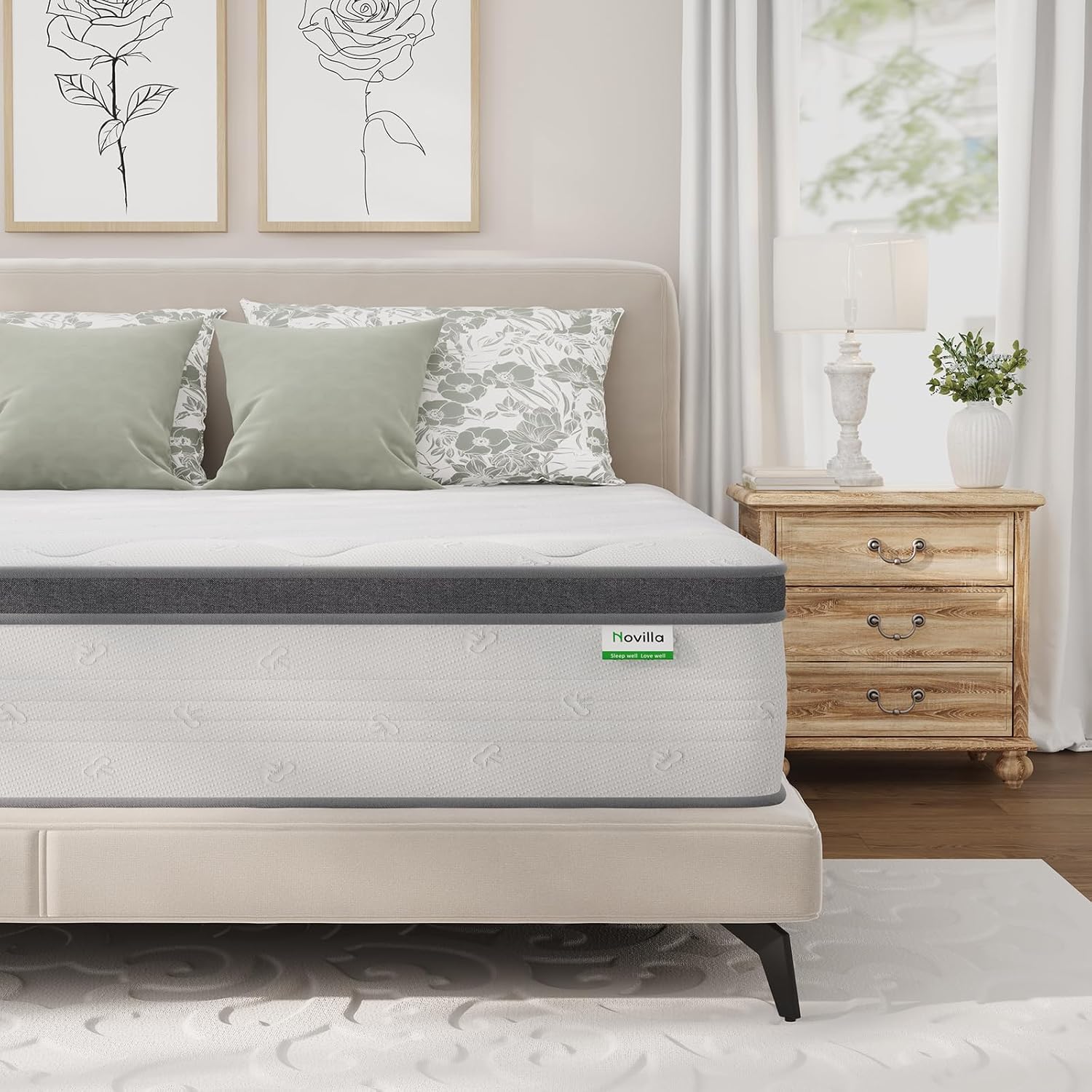 Memory Foam Mattress In A Box Queen - Materac Queen, 35 cm, hybrydowy materac