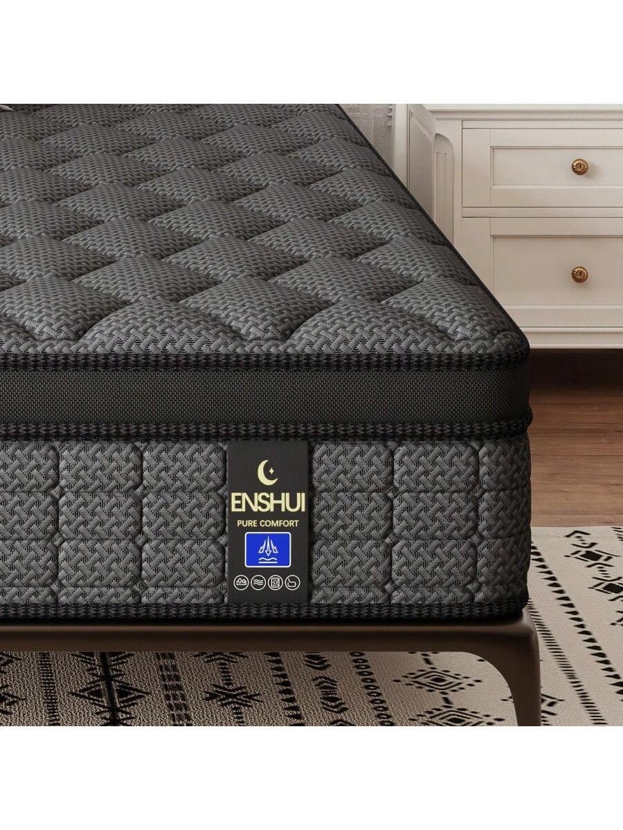 Memory Foam Mattress In A Box Queen - Materac hybrydowy o grubości 12/14 cali,