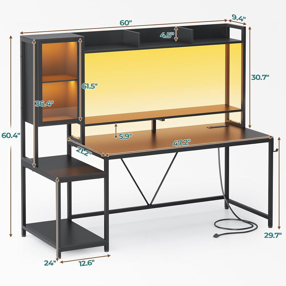 Biurko gamingowe 60'' z miejsc – Storage recenzja i cena