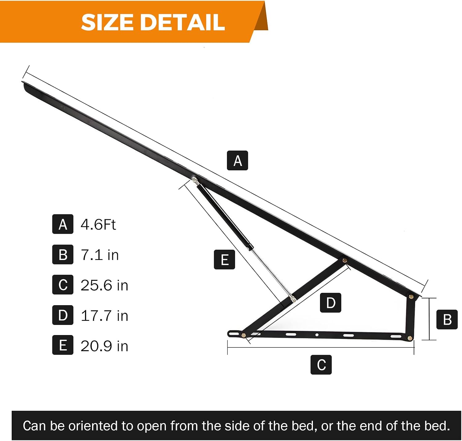 Mechanizm podnoszenia łóżka o  – Gas Lift Storage Bed Hydraulic recenzja i cena